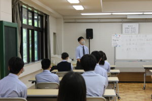 登校日・HR活動を実施しました