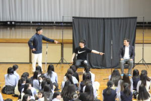 《全校生》進路コントを実施しました